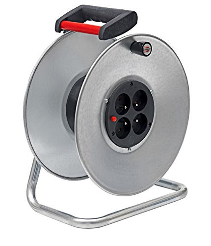 Extensão Elétrica BRENNENSTUHL 1207301 Brennenstuhl - Fios de extensão - 4 tomadas, interruptor, proteção infantil, tambor