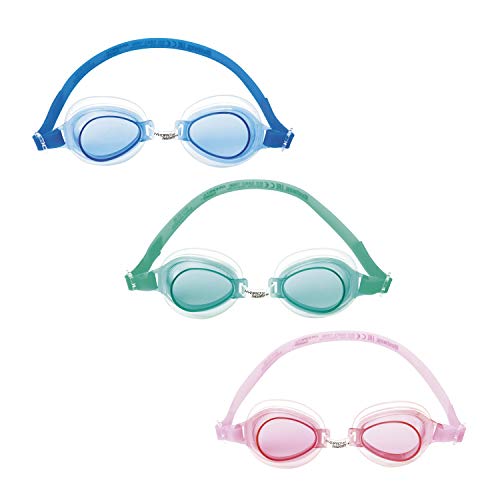 Óculos de Natação BESTWAY High Style (Tamanho Único) Bestway - Óculos e máscaras de natação - lentes coloridas, tamanho único, bocal ajustável, silicona
