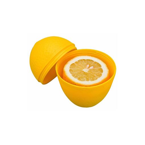 Caixa de Armazenamento para Limões IBIILI Amarelo IBILI - Recipientes de armazenamento de alimentos - plástico, fácil abertura, 11x9x9 cm
