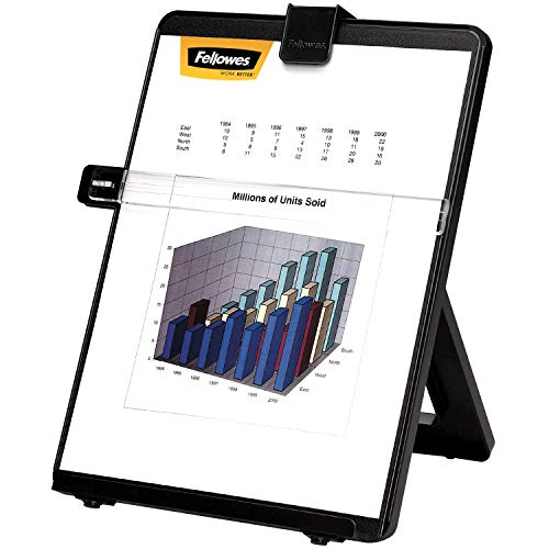 Porta-Revistas FELLOWES 5346601 Preto e Prateado Fellowes - Arquivamento e organização - preto, prateado, plástico, ajustável