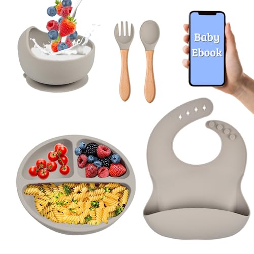 Conjunto de Refeição para Bebé SILIKON BABY 4 Peças DANOVA - Downloads de música digital - silicone, 4 peças, fácil de limpar, ventosa