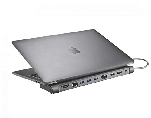 Hub XTREMEMAC XWH-CDH-13 (USB 3.0 - Cinzento) Xtrememac - Estações de acoplamento para laptops - usb 3.0, type-c, displayport, hdmi, ethernet