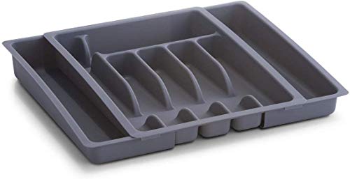 Guarda-Sol Modular ZELLER (Cinzento - Poliéster - 28x38x6.5 cm) Zeller - Organizadores de utensílios e talheres - cinzento, poliéster, rectangular, 28x38x6.5 cm