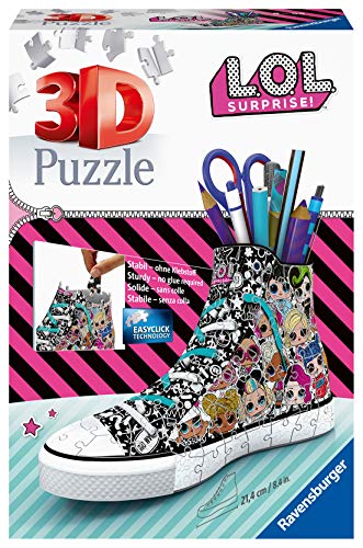 Puzzle 3D RAVENSBURGER Puzzle 3D Lol Zapatilla (108 peças) Ravensburger - Quebra-cabeças de encaixar - puzzle 3d, ravensburger, lol, zapatilla, 108 peças