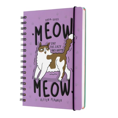 Agenda Escolar ERIK EDITORES Meow Meow (A5 - 2024/2025 - Semanal) Grupo Erik - Calendários, organizadores e planejadores - semanal, 2024-2025, A5, encadernada