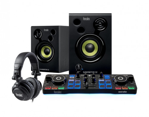 Controlador DJ HERCULES Djstarter Kit (USB) Hercules - Componentes de áudio - usb, jog wheel, crossfader, filtro, auriculares