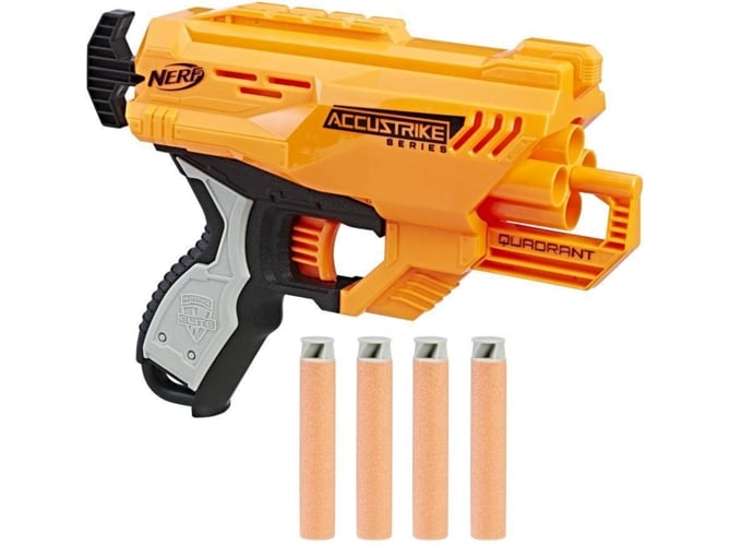 Lançador NERF Elite Quadrant (Idade Mínima: 8 anos) Hasbro - Armas de brinquedo e acessórios - lançador, nerf elite quadrant, idade mínima: 8 anos, mechanismo de disparo fácil, design moderno, distâncias até 27 metros