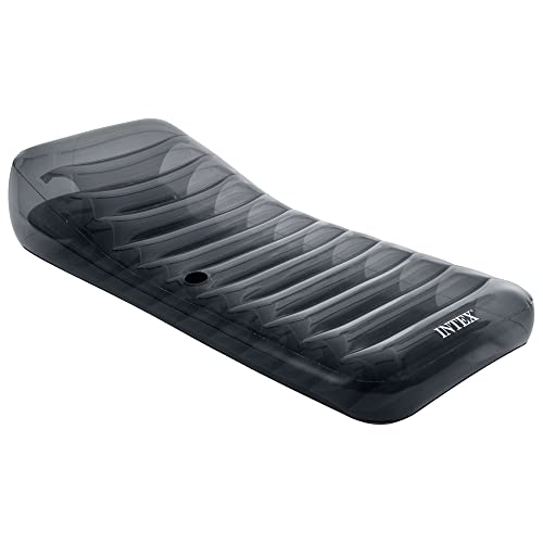 Espreguiçadeira Insuflável Intex Premium Cinzento | 211 x 99 cm INTEX - Colchões e espreguiçadeiras de piscina - insuflável, premium, cinzento