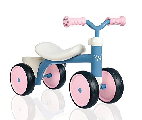 Bicicleta SMOBY de Brincar com Roda Infantil (Rosa - 60 x 30 x 40 cm) Smoby - Veículos de empurrar e pedalar - rodas silenciosas, estrutura em metal, compartimento de armazenamento, ângulo de direção