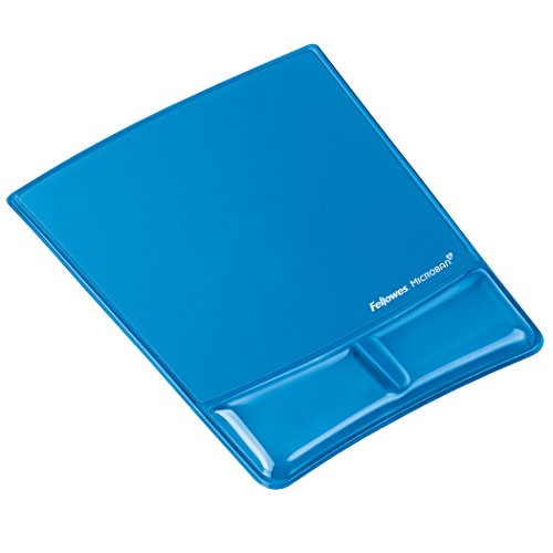 Tapete de Rato FELLOWES 8042101 (Preto e Azul) Fellowes - Tapetes de rato - conforto, suporte, gelosa, fácil limpar, canais health-v