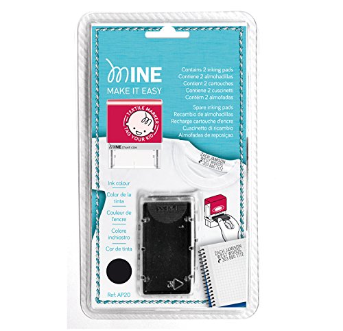 Recarga de tinta para marcadores de letras e números para tecidos e papel TUTUTE Mine - Cartuchos de toner e jato de tinta - tinteiro, preto, mines stamp, jato de tinta