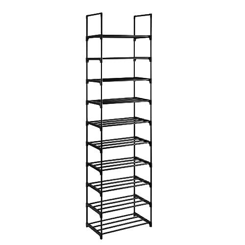 Sapateira Lateral 30X45X174Cm Madeira e Vidro T-LOVENDO.ES - Organizadores e sapateiras - 30x45x174cm, madeira mdf, vidro, 2 compartimentos