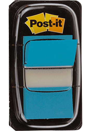 Distribuidor de Etiquetas Autocolantes POST-IT® Azul Post-It - Papel de impressora e copiadora - marcador, transparente, cor azul, adesivo