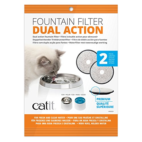 Filtro para Bebedouro CATIT Fresh&Clear 2 Filtros CAT IT - Produtos para animais de estimação - lavável, branco, filtro de bebedouro