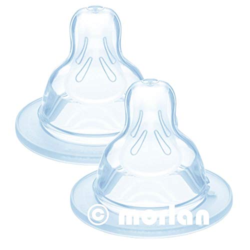 Tetina MAM Nature Flow Silicone Nº2 (2 Un) MAM - Bicos e forros para mamadeiras de bebê - silicone, nº2, anti-cólicas, suave