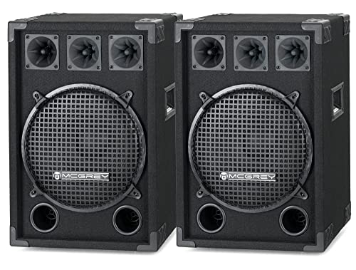 Colunas High Power Mcgrey Dj-1222 (Colunas) McGrey - Alto-falantes - 90 cm, 15 kg, preto, 3 m, 800 w