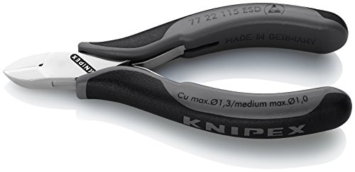Knipex 77 22 115 ESD alicate Alicates de corte diagonal KNIPEX - Ferramentas para fios e cabos - diagonal, esd, corte fino, precisão