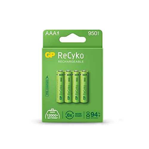 Pilha Recarregável RECYPACK GP-Aaa-Lr03 1.5V 950Mah GP - Baterias - ião-lítio, 950mAh, universal, 1,5v