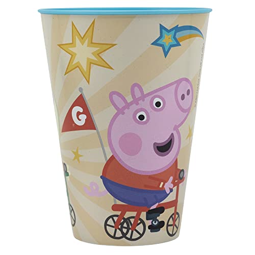 Garrafa de Plástico Reutilizável Infantil de 430 Ml Peppa Pig Stor - Copos - 