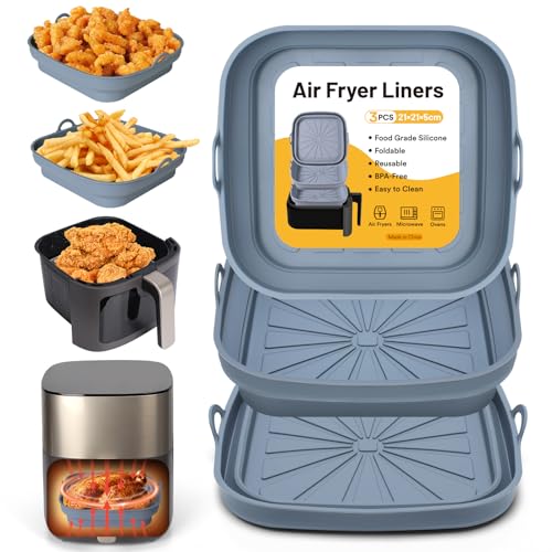 Conjunto de Formas Silicona 3 Peças ALYVISUN Alyvisun - Acessórios para fritadeiras - conjunto, formas, silicone, 3 peças, grelhas, branco