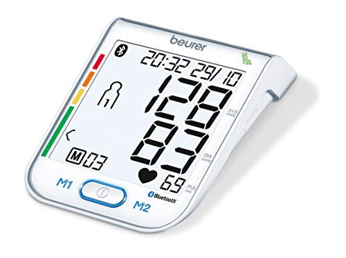 Medidor de Tensão Arterial BEURER BM 77 Beurer - Monitores de pressão sanguínea - bluetooth, frequência cardíaca, volume sanguíneo, alerta automática