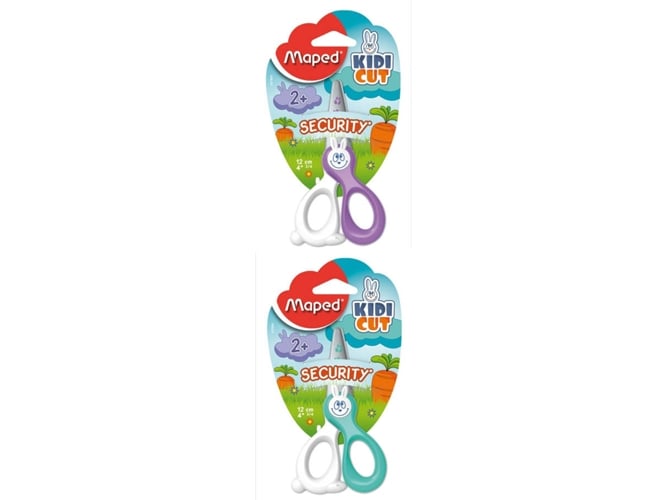 Tesoura MAPED Colorido (Laranja - 15.5 x 6.2 cm) Maped - Ferramentas de corte e relevo para artesanato - fibra de vidro, cores coloridas, suporte, infantil