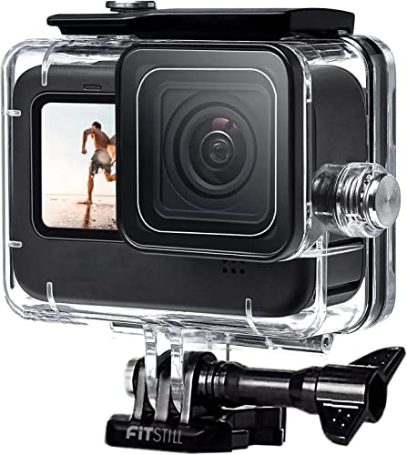 Capa Impermeável FITSTILL GoPro Hero 12/11/10/9 Preto FiTSTILL - Caixas estanques para câmeras subaquáticas - impermeável, go pro hero, 12/11/10/9, preto, resistente água