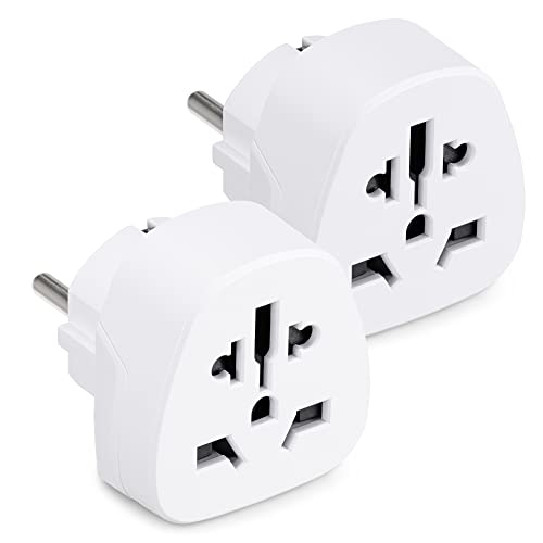 Adaptador KWMOBILE (UK - EU - Branco) Kw-Commerce - Inversores de energia - adaptador, uk eu, branco