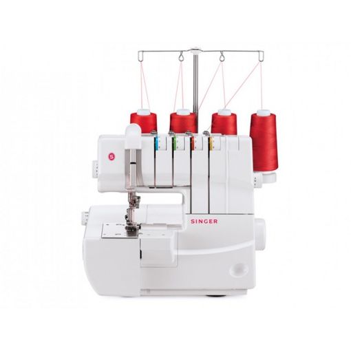 Máquina de Costura Singer 14T970C | Azul, Branco (Costume e Armação) Singer - Máquinas de trabalho de tecidos - azul, branco, plástico, caixa, 4 fios