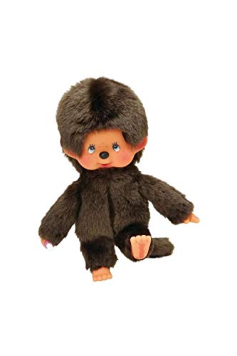 Peluche BANDAI Monchhichi Original 20 cm Bandai - Animais de pelúcia - 20 cm, olhos azuis, tatuagem, vestível