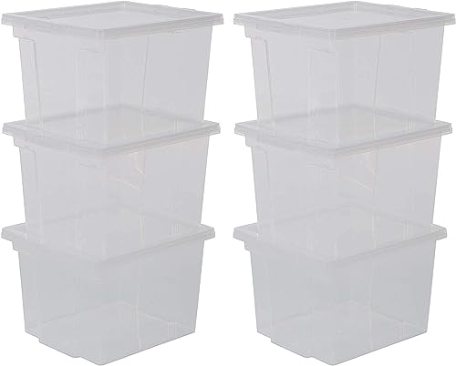 Caixa de Arrumação IRIS OHYAMA 6 Cubos (Transparente - 10 L) Iris Ohyama - Caixas de mudança e envio - 6 compartimentos, transparente, 10 L, resistente