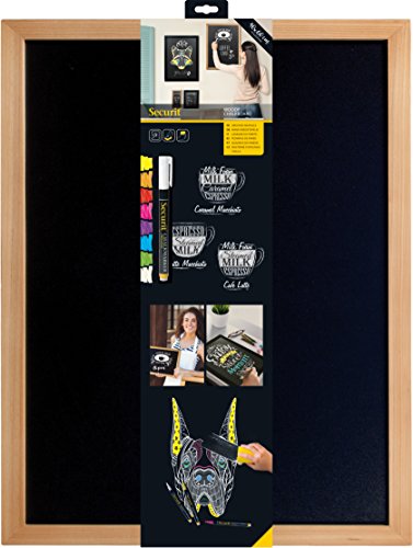 Quadro de Parede de Ardósia SECURIT WOODY SECURIT - Quadros-negros - quadro, parede, ardósia, securit