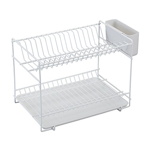 Escorredor de Lote Pequeno Plastificado Branco Sauvic - Escorredores de louça e tabuleiros de escorrer - branco, plástico, pequeno