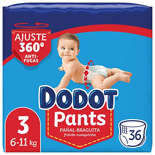 Tamanho 3: 6kg-11kg (Recondicionado Como Novo) Procter & Gamble - Roupa interior - 6kg-11kg, recondicionado, elásticos, fraldas