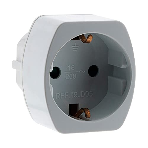 Adaptador de Energia ZENITECH 1.5m France/Schuko (Alemã/Itália) Branco Hbf - Inversores de energia - france, schuko, macho fêmea, 1.5m