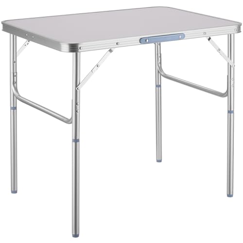 Mesa TECTAKE (Prateado - Alumínio - 75x55x68 cm) TecTake - Conjuntos de móveis - prateado, alumínio, 75x55x68 cm
