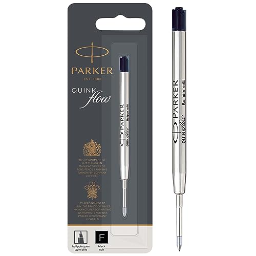 Esferográfica de Tinta Permanente Parker QuinkFlow Preto PARKER - Tinta e recargas de caneta - preto, resistente à água, tinta permanente
