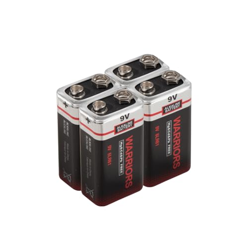 Pilhas WARWORX Pilhas 9V Alcalinas Bateria 9V WARRIORS - Baterias - 9V, alcalinas, duradouras
