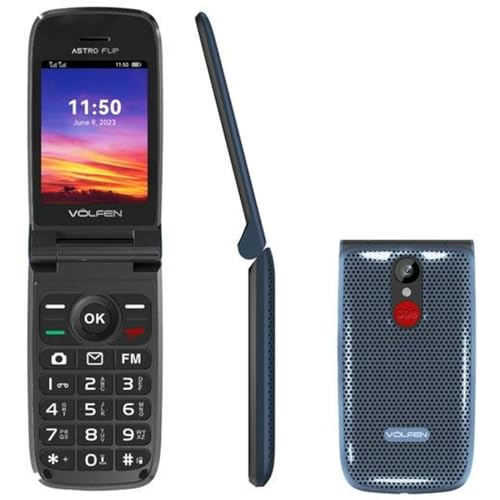 Telemóvel VOLEN Flip (2.8'' - Azul - Bluetooth) Volfen - Telemóveis - telemóvel, vo-len, flip, bluetooth, azul