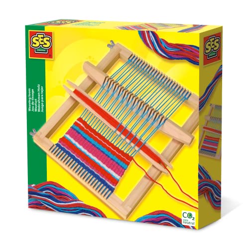 Kit de artesanato para crianças SES CREATIVE 00876 SES CREATIVE - Máquinas de trabalho de tecidos - tecido, acessórios, fios coloridos, criações coloridas
