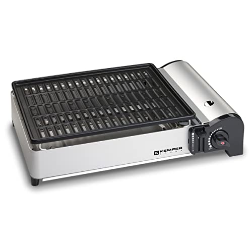 Churrasco a Gás KEMPER Compact (2000 W - Preto) Kemper - Aquecedores de pratos e travessas - grill, preto, 2000 W, antiaderente