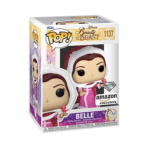 Figura FUNKO POP! Disney: Beauty And The Beast - Winter Belle Glitter Funko - Brinquedos - vinil, belle, brilho, transparente