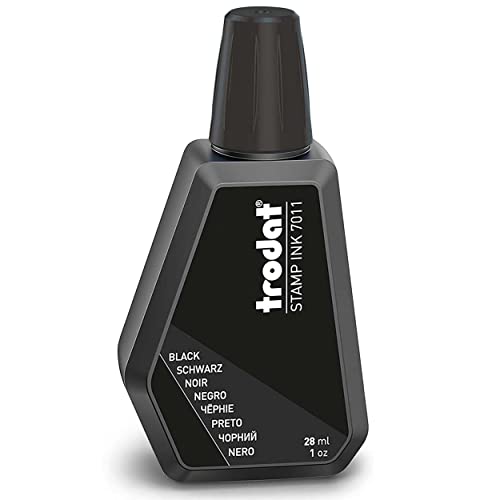 Tinteiro TRODAT 7011A Preto (Consumível Informática e Tel.) TRODAT - Tinta, tinta de arte e esmalte - preto, trodat 7000, jato de tinta