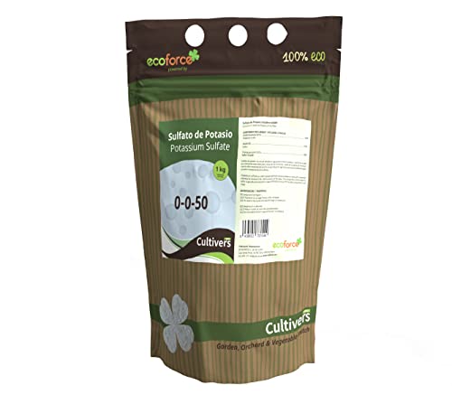 Sulfato De Potássio Fertilizante para Plantas Jardim e Acuarium 1Kg CULTIVERS Ecoforce - Fertilizantes para plantas aquáticas - fertilizante, jardim, acuário, 1 kg