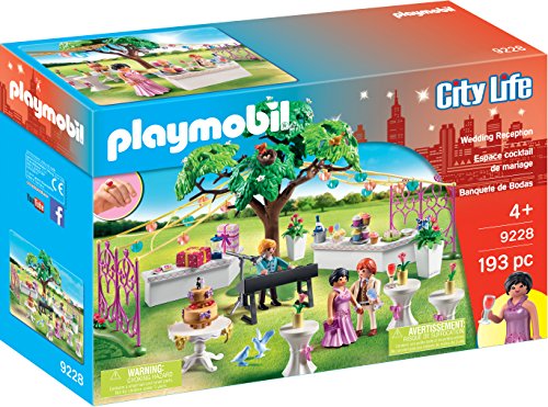 Playmobil City Life Wedding Reception 9228 (Idade Mínima Recomendada: 4 anos) PLAYMOBIL - Brinquedos - casamento, jardim, flores, anel