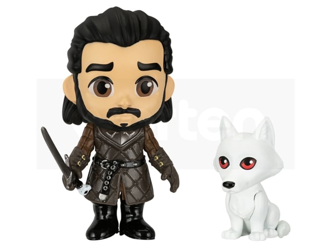 Figura FUNKO Pop! Games: The Throne of Swords Funko - Brinquedos - jon snow, lobo, vinil, jogo de tronos
