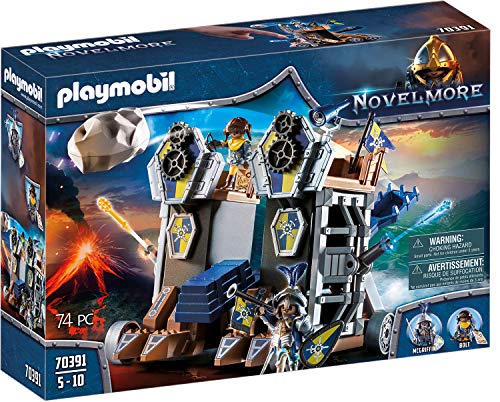 Playmobil Novelmore 70391 Torre de ataque dos cavaleiros (Jogos de Construção) PLAYMOBIL - Conjuntos de brinquedos - torre, cavaleiros, armaduras, catapulta