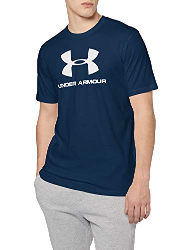 T-shirt para Homem UNDER ARMOUR Sportstyle Logo Azul para Fitness (M) Under Armour - Camisas e tops - homem, fitness, azul, m