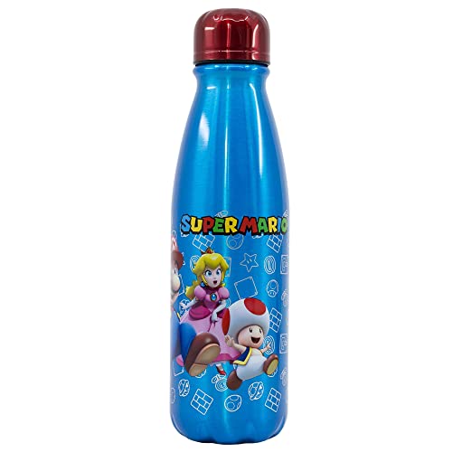 Garrafa para Crianças SUPER MARIO (600 ml) SUPER MARIO - Garrafas de água - 600 ml, leve, resistente, anti-salpicos