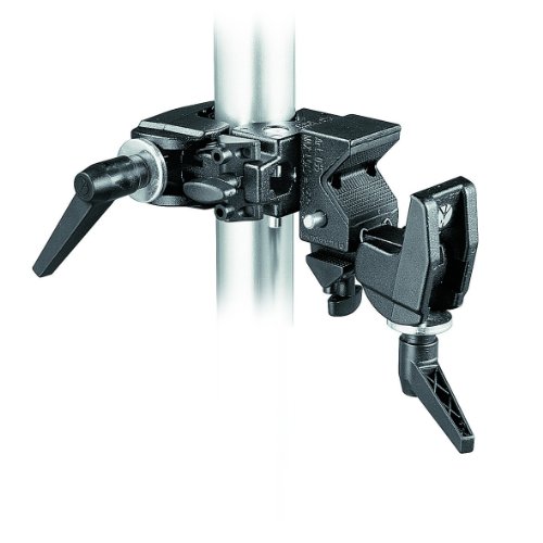 Suporte MANFROTTO Super Clamp Double Clamp Manfrotto - Acessórios para suportes e montagens de estúdio - suporte, robusto, versátil, fixação, acessórios fotográficos